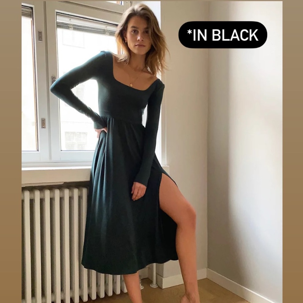ARITZIA Wilfred Market Longsleeve Slit Dress